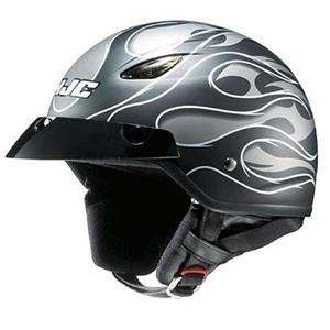    HJC CL 21 Reign Half Helmet   X Small/Flat Black: Automotive