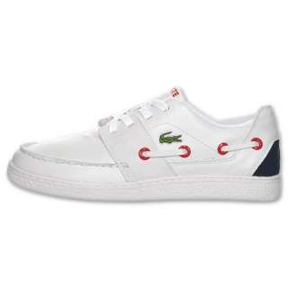 NEW Lacoste Cabestan Cup PF SPM White Leather Casual Mens Shoes Size 