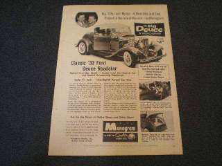 1963 Monogram Hobby Kits Ad 32 Ford Deuce Roadster  