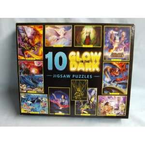   of 10 Glow in the Dark, Fantasy Theme, Jigsaw Puzzles 