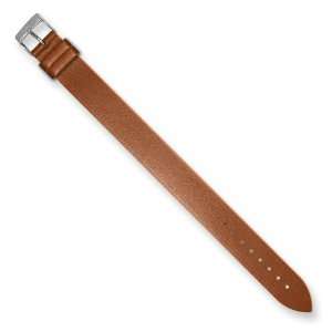 Moog Chestnut Brown Smooth Polish Finish Calf Leather Watch Band Size 
