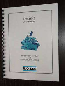 KO Lee K500HM2 Valve Grinder Manual  