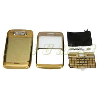 New Gold Full Housing Case Cover+ Keypad for Nokia E72 Housing Cover 