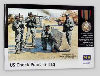 US CHECK POINT in IRAQ   1/35 Master Box 4 Figure Kit #3591  