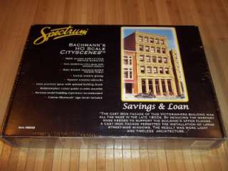 Bachmann Spectrum Cityscenes Savings & Loan HO Train Model Kit SEALED 