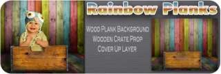 Unique Digital Background   Photo Prop & Floor   Colorful Wood 