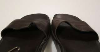 Prada shoes gladiator small platform sandals brown leather 37 6.5 