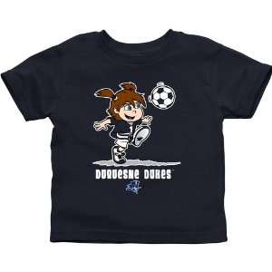   Duquesne Dukes Toddler Girls Soccer T Shirt   Navy Blue: Sports
