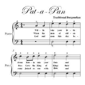    Pat a Pan Easiest Piano Sheet Music Christmas Carol Books