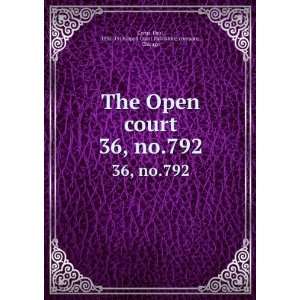    1919,Open Court Publishing company, Chicago Carus  Books