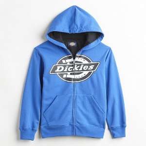  Dickies Boys Fleece Hooded Sweatshirt Jacket Size L [14 
