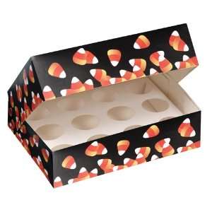  Halloween Cupcake Boxes   Candy Corn: Home & Kitchen
