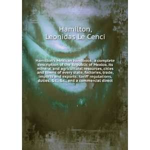   of the principal business men  Leonidas Le Cenci. Hamilton: Books