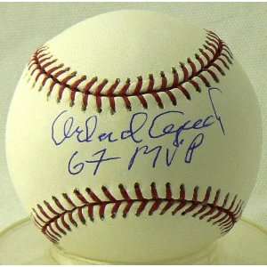  Autographed Orlando Cepeda Baseball   MVP: Sports 