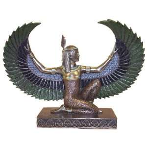  Sale   Egyptian Md. Winged Maat Sculpture   Ships 