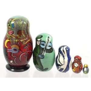    5 pcs. Russian Nesting Doll MARC CHAGALL (#2806): Everything Else