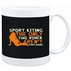  Mug Black  Sport Kiting  THE ONLY TIME WOMEN ARENÂ´T 