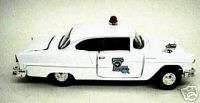 1955 CHEVY BEL AIR POLICE CAR 143rd/ O SCALE DIE CAST  