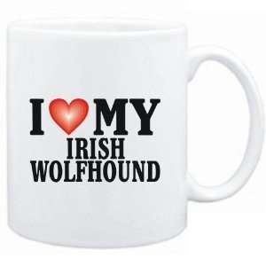  Mug White  I LOVE Irish Wolfhound  Dogs: Sports 