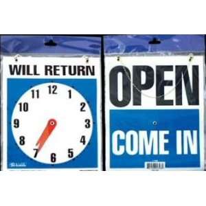  bazic 7.5x9 Will Return/open Clock Sign Case Pack 24 