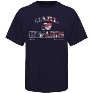  Chase Authentics Carl Edwards Americana T Shirt   Navy 