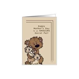  For Secret Pal   Mothers Day Humor   Brown Bears Card 