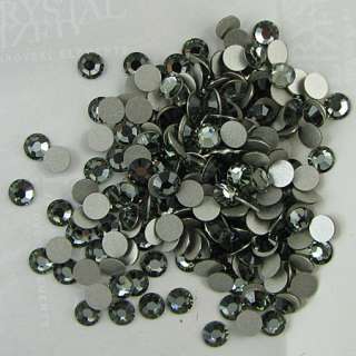 48 SS20 Swarovski crystal flatbacks 2028 black diamond  