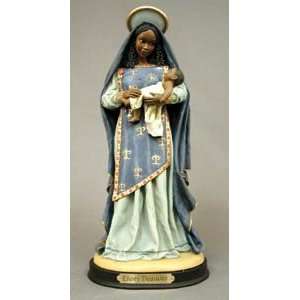  African American Religious Figurine Madonna in Blue