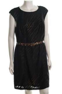 Signature Robbie Bee NEW Plus Size Versatile Dress Black Lace Sale 24W 