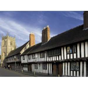 Half Timbered Alms Houses, King Edwards School and the Guild Chapel 
