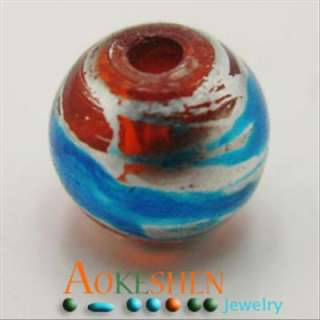 200pcs 4mm Drawbench Red/blue Glass Beads bgce29  