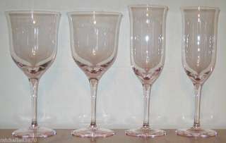 Elegant Light Rose Pink Water Wine Goblets Glasses  