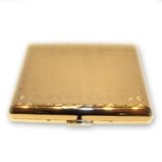 Cigarette / Cigarillo Case Gold – Double Sided  