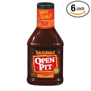 Open Pit Thick and Tangy Brown Sugar and Spice BBQ Sauce, 18 Ounce 