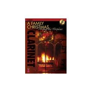   Family Christmas Around the Fireplace Clarinet Musical Instruments