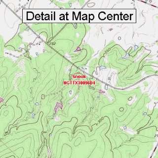  USGS Topographic Quadrangle Map   Snook, Texas (Folded 