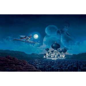  Flight Over Agrabah   Disney Fine Art Giclee by Rodel 