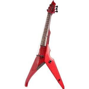 Wood Violins 6 String Fretted Viper Electric Violin Red 
