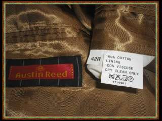   REED Brown MOLESKIN Smart Casual BLAZER Suit JACKET Mens 42 R  
