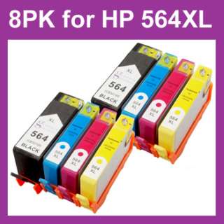 Combo Pack Ink Cartridge for HP 564XL Photosmart 5510 5514 6510 7510 