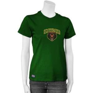  Baylor Bears Green Ladies Team Logo T shirt Sports 
