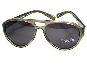 Club Monaco CM 6505 594/87 Pair Aviator Sunglasses Crystal Gray Dark 
