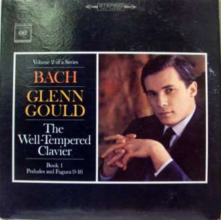 GOULD bach well tempered vol 2 LP 360 MS 6538 Poor   