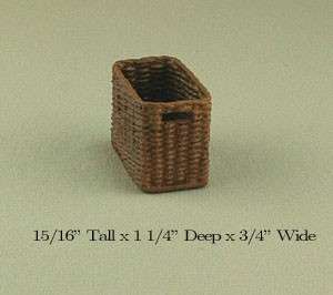   product information a fabulous dollhouse miniature faux wicker basket