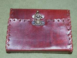 Handmade Mini Leather Book of Shadows Witchcraft Spells  
