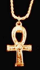 Gold Plated Egyptian Egypt Ankh Pendant Charm Jewelry  
