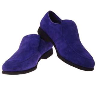 MENS PURPLE SUEDE POPPIN HIP HOP DANCE LOAFERS SHOES 8  