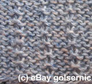 It is easy to make garter stitches fabric with your own pattern)