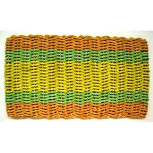  Maine Float Rope Co. Doormat Orange with Green & Yellow 