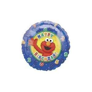  18 Sesame Street Balloon Elmo HBD   Mylar Balloon Foil: Health 